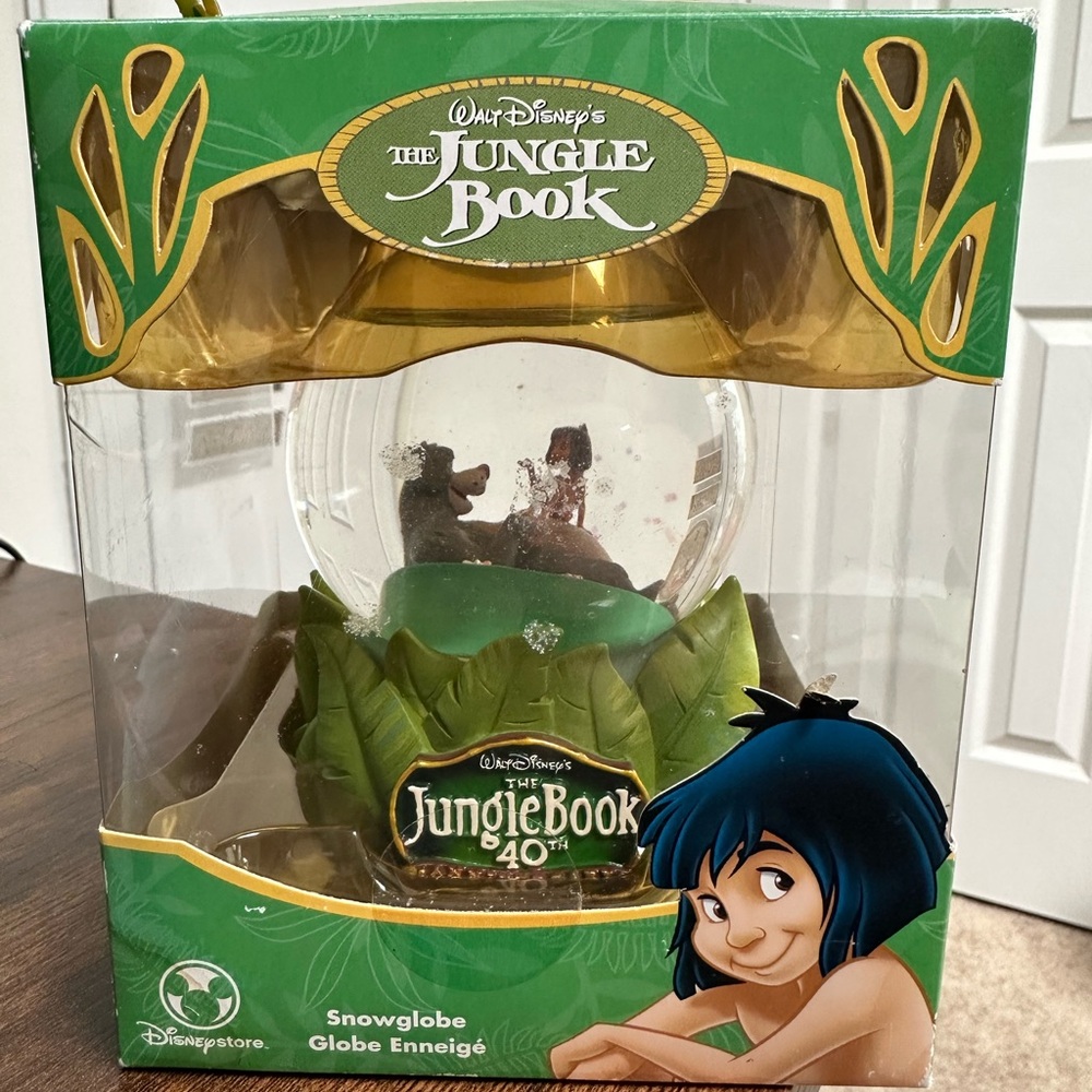 Disney Jungle Book 40th Anniversary Snowglobe - Green and Brown